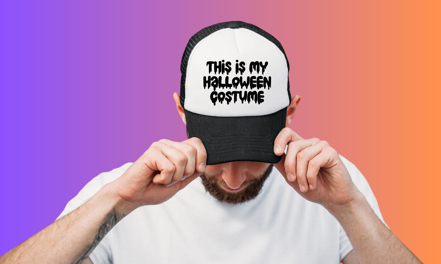 This is My Halloween Costume Custom Trucker Hat