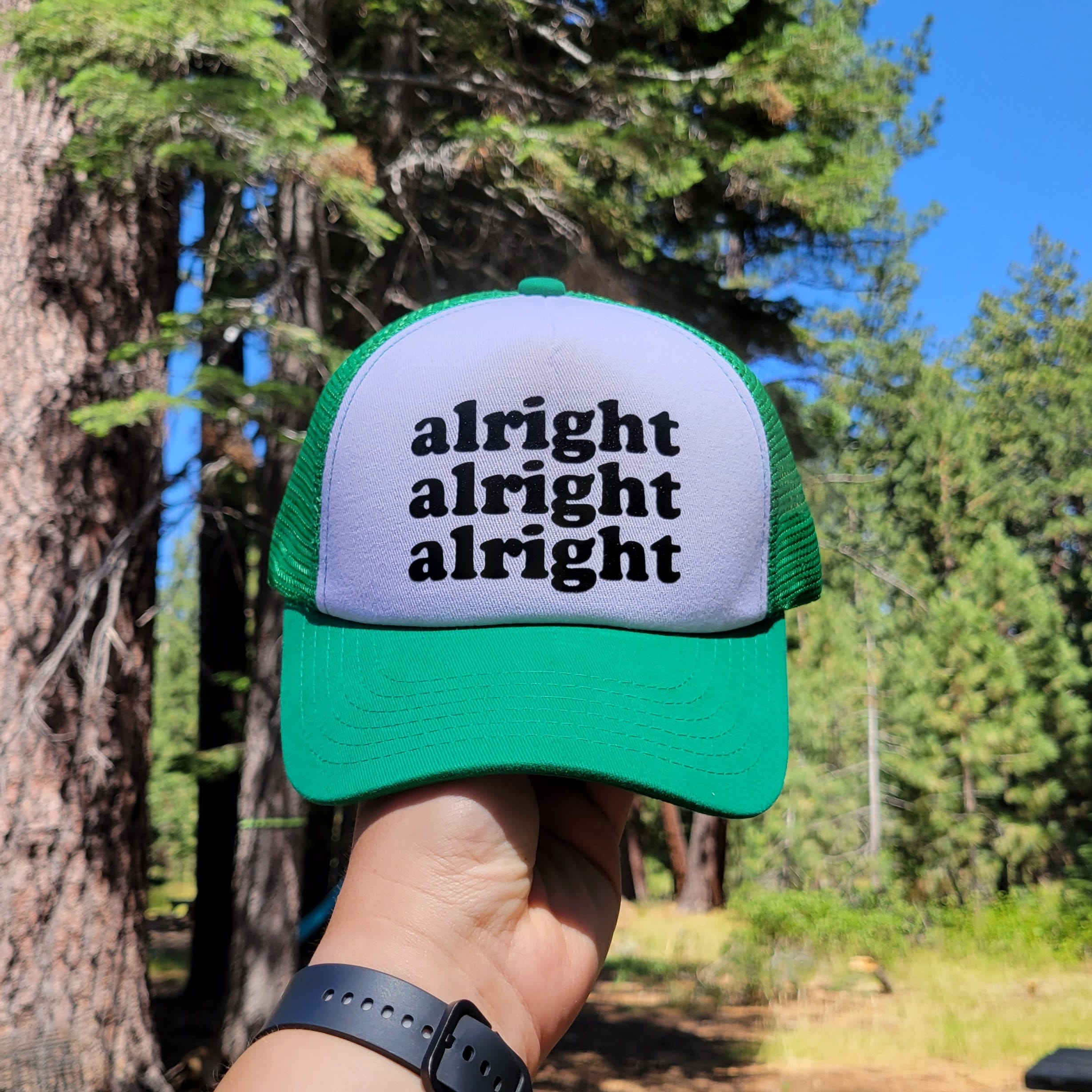 Alright Alright Alright Custom Trucker Hat