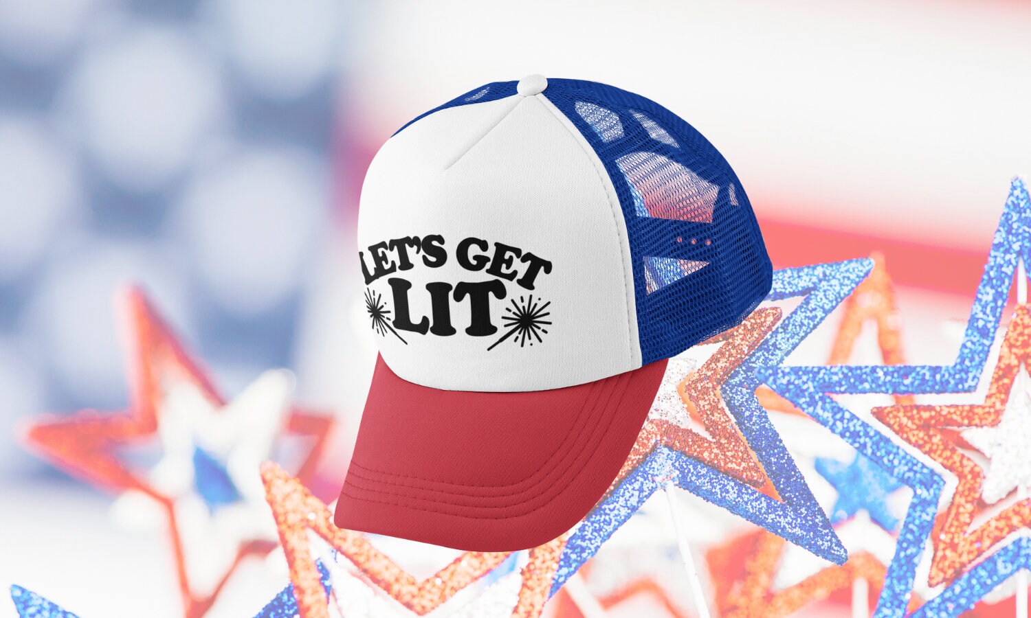 Let's Get Lit Custom Trucker Hat