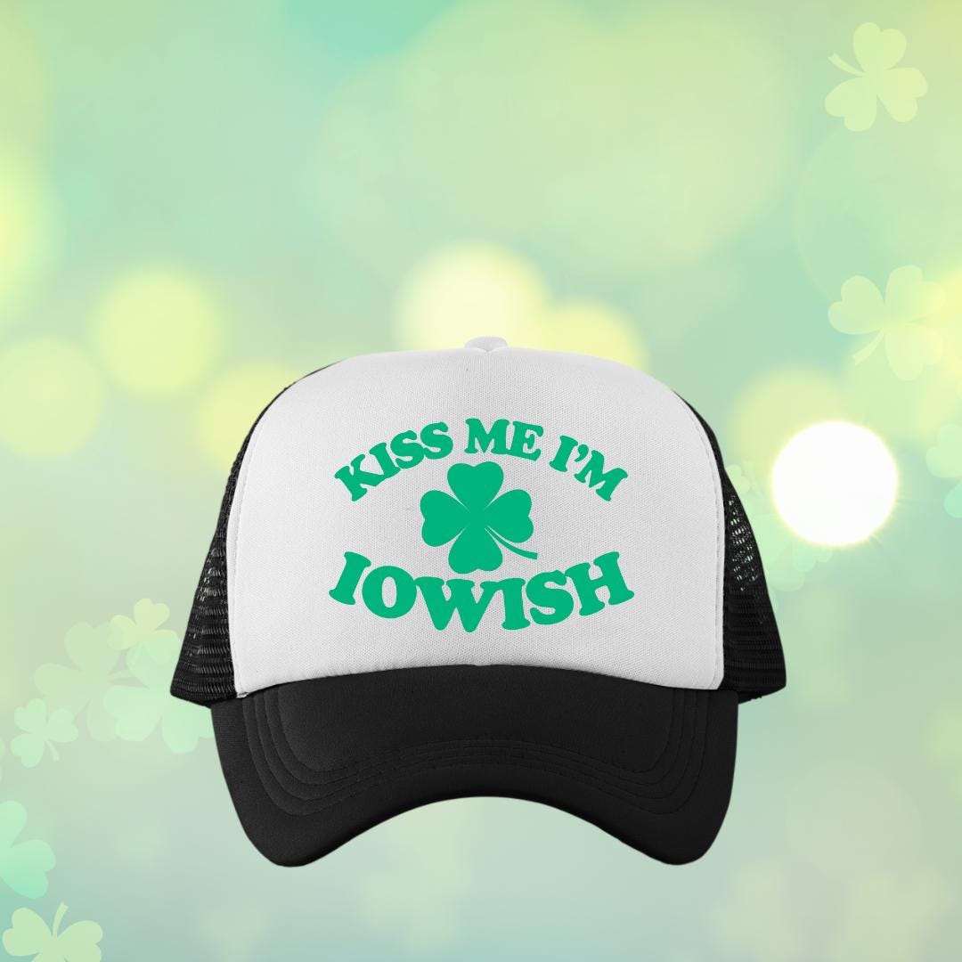 Kiss Me I'm Iowish Custom Trucker Hat