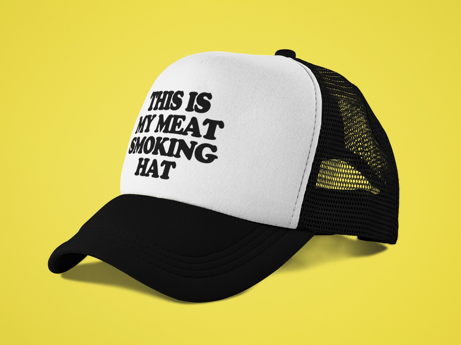 This is My Meat Smoking Hat Custom Trucker Hat