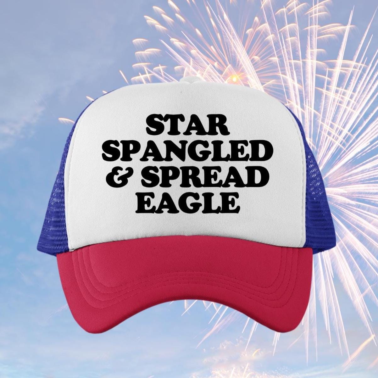 Star Spangled & Spread Eagle Custom Trucker Hat