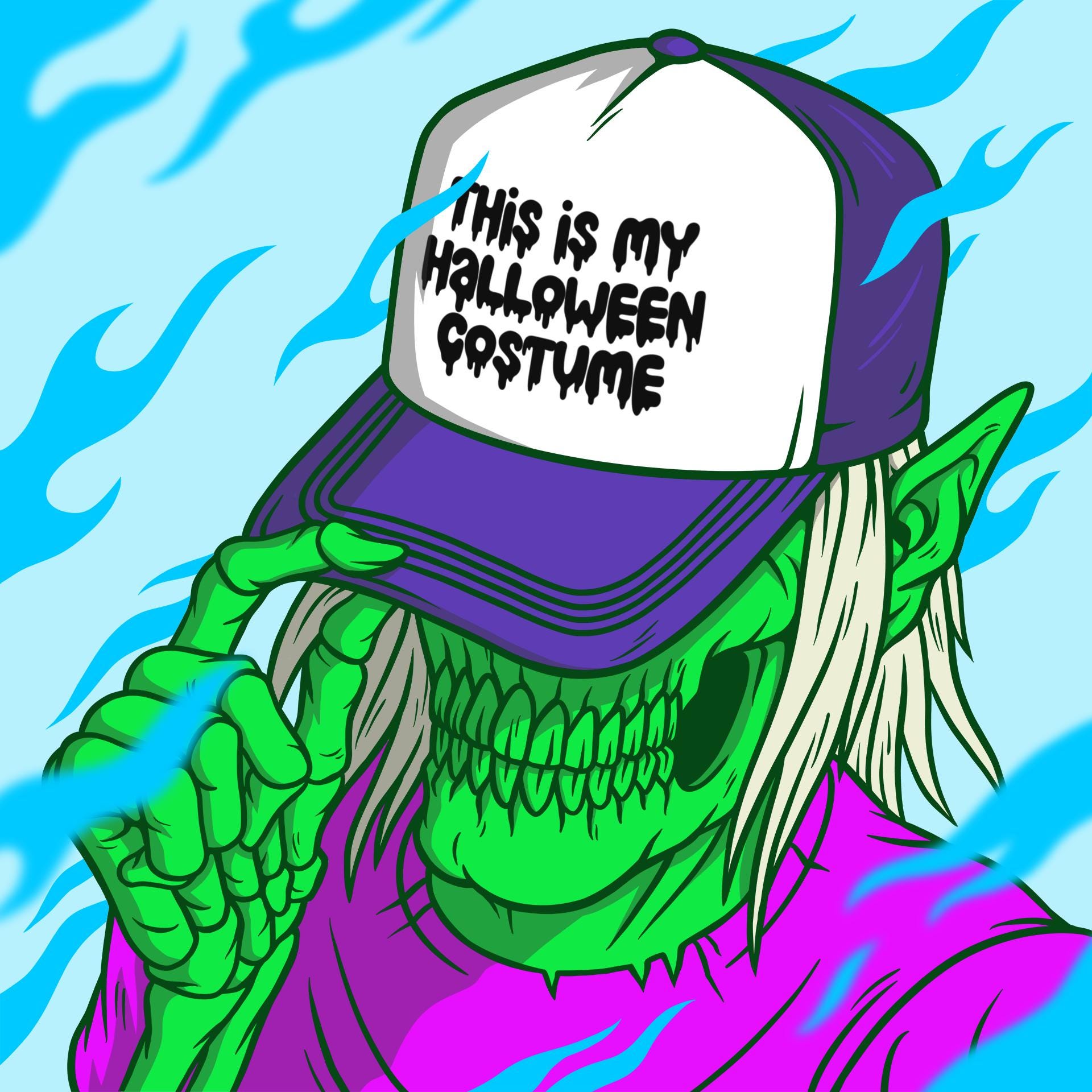This is My Halloween Costume Custom Trucker Hat