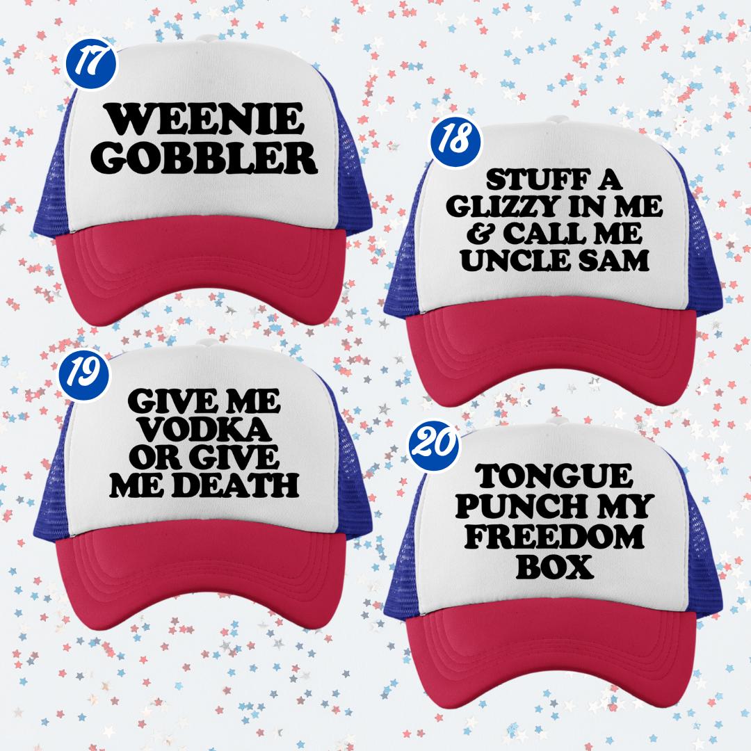 4th of July Trucker Hat Roulette Set