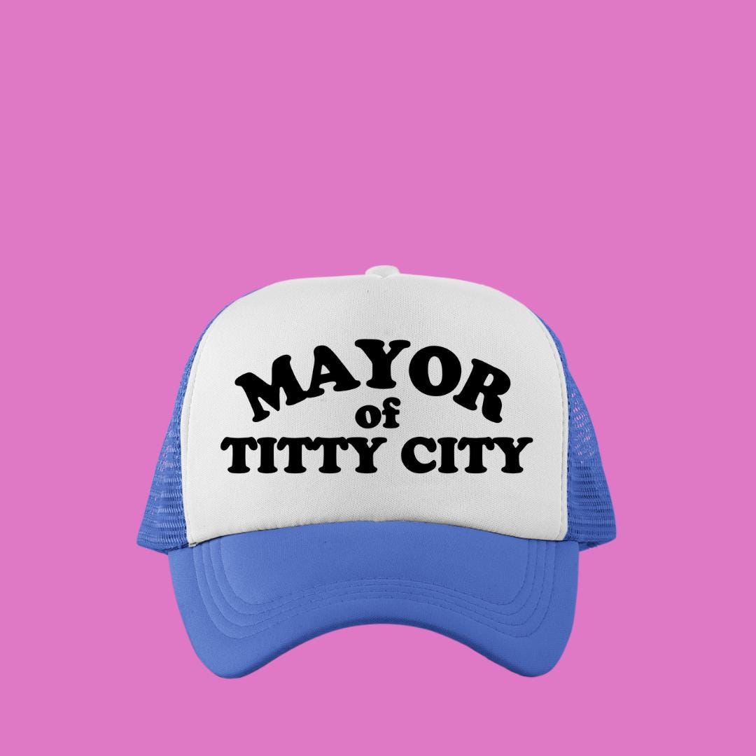Mayor of Titty City Custom Trucker Hat