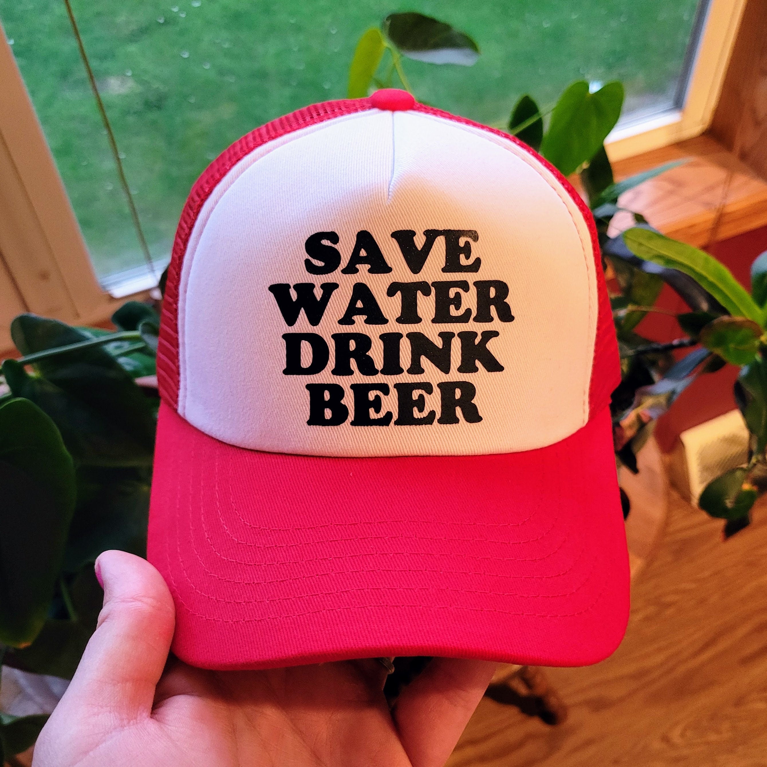Save Water Drink Beer Custom Trucker Hat
