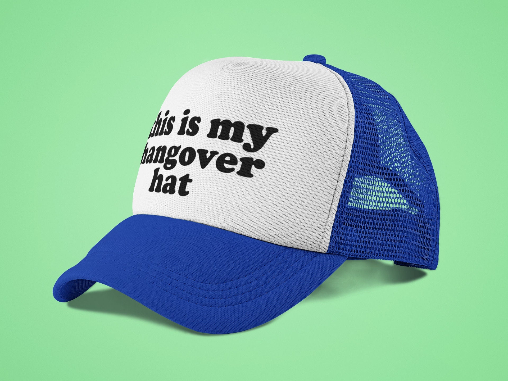 This is My Hangover Hat Custom Trucker Hat