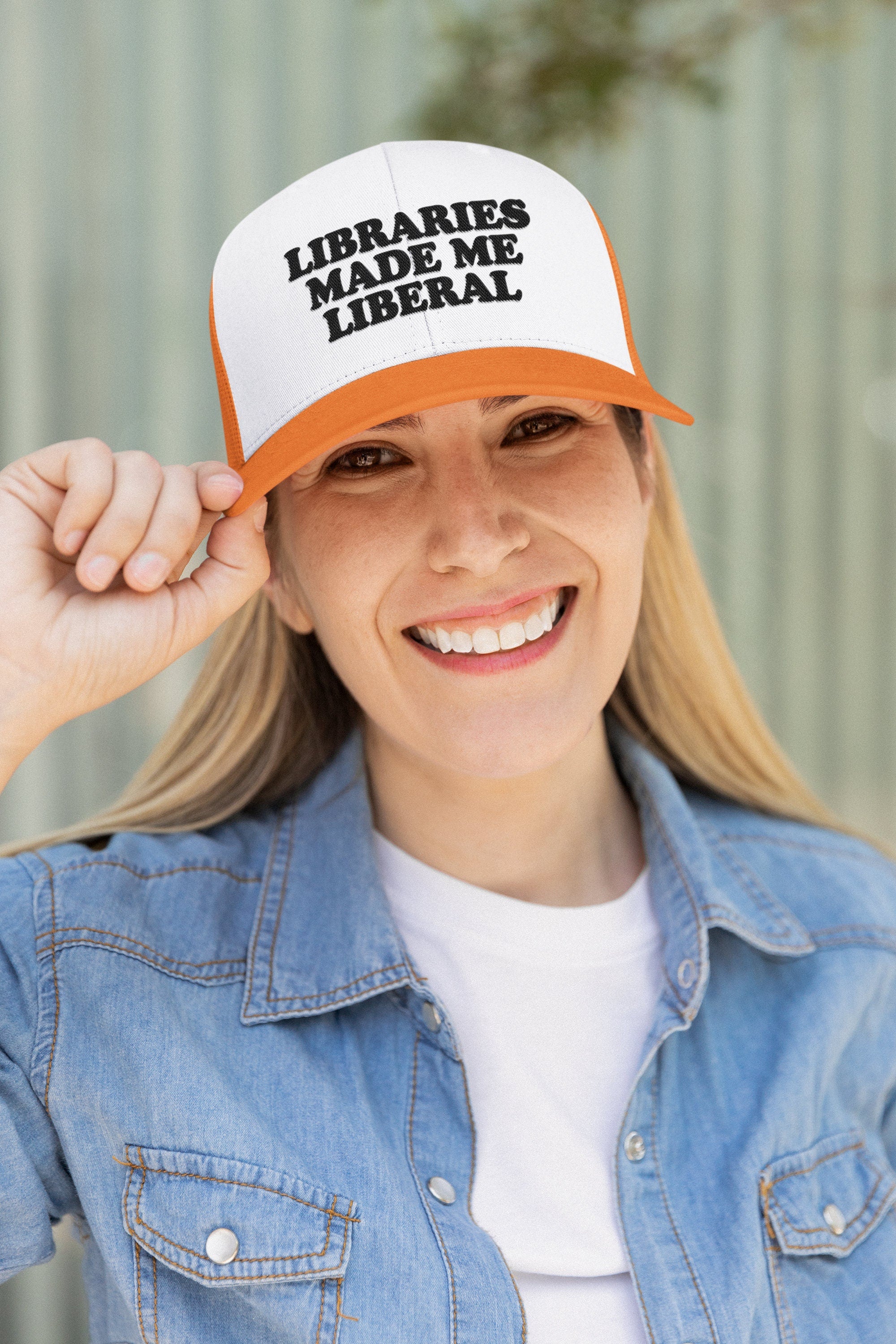 Libraries Made Me Liberal Custom Trucker Hat