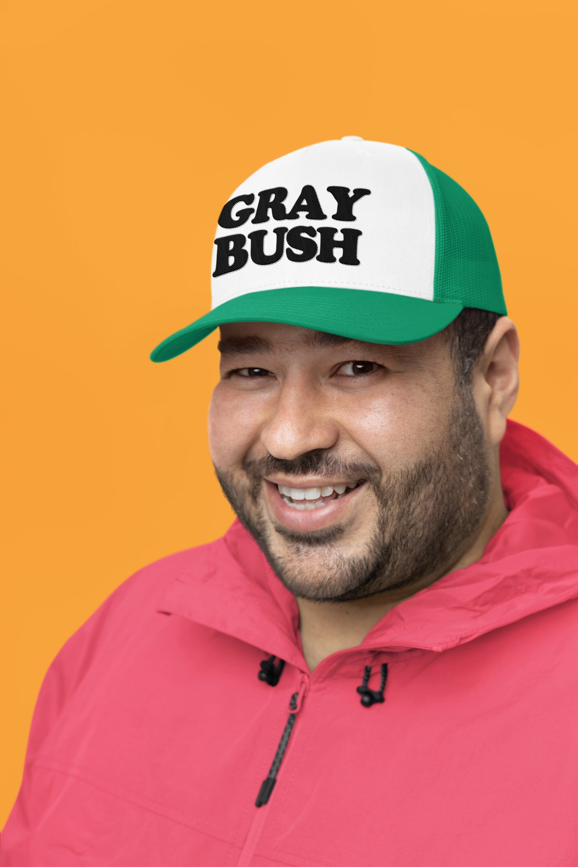 Gray Bush Custom Trucker Hat