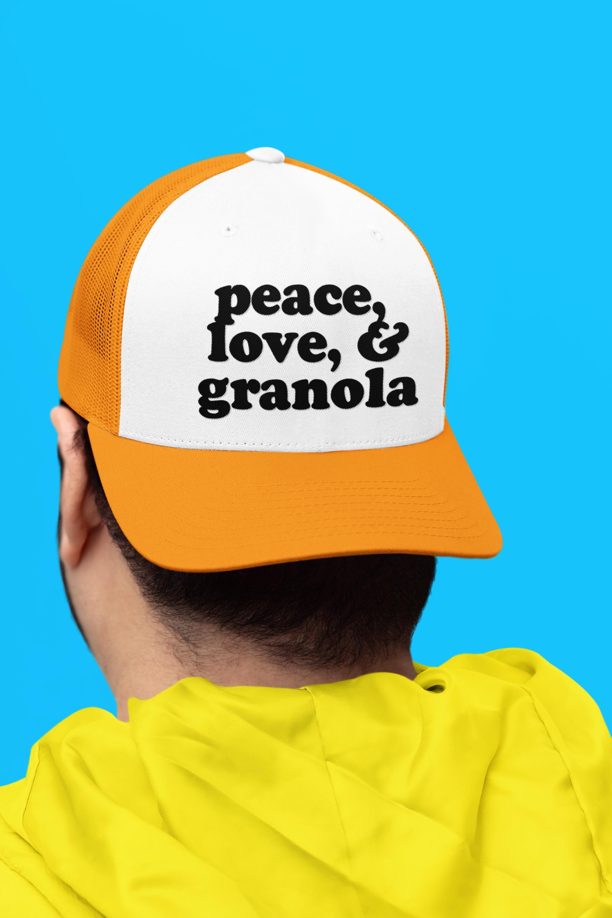 Peace, Love, & Granola Custom Trucker Hat