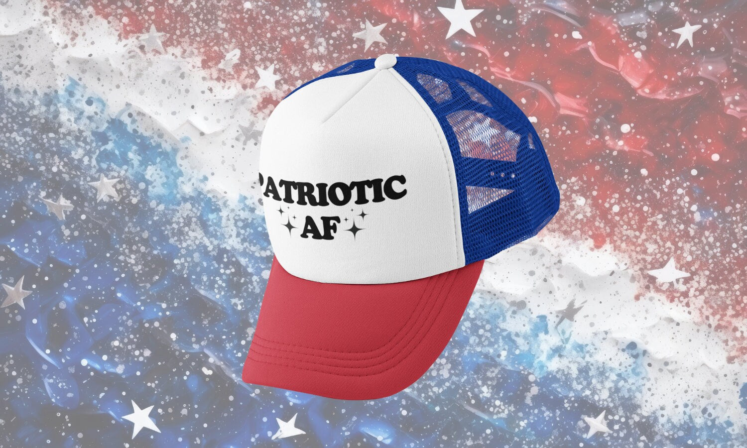Patriotic AF Custom Trucker Hat