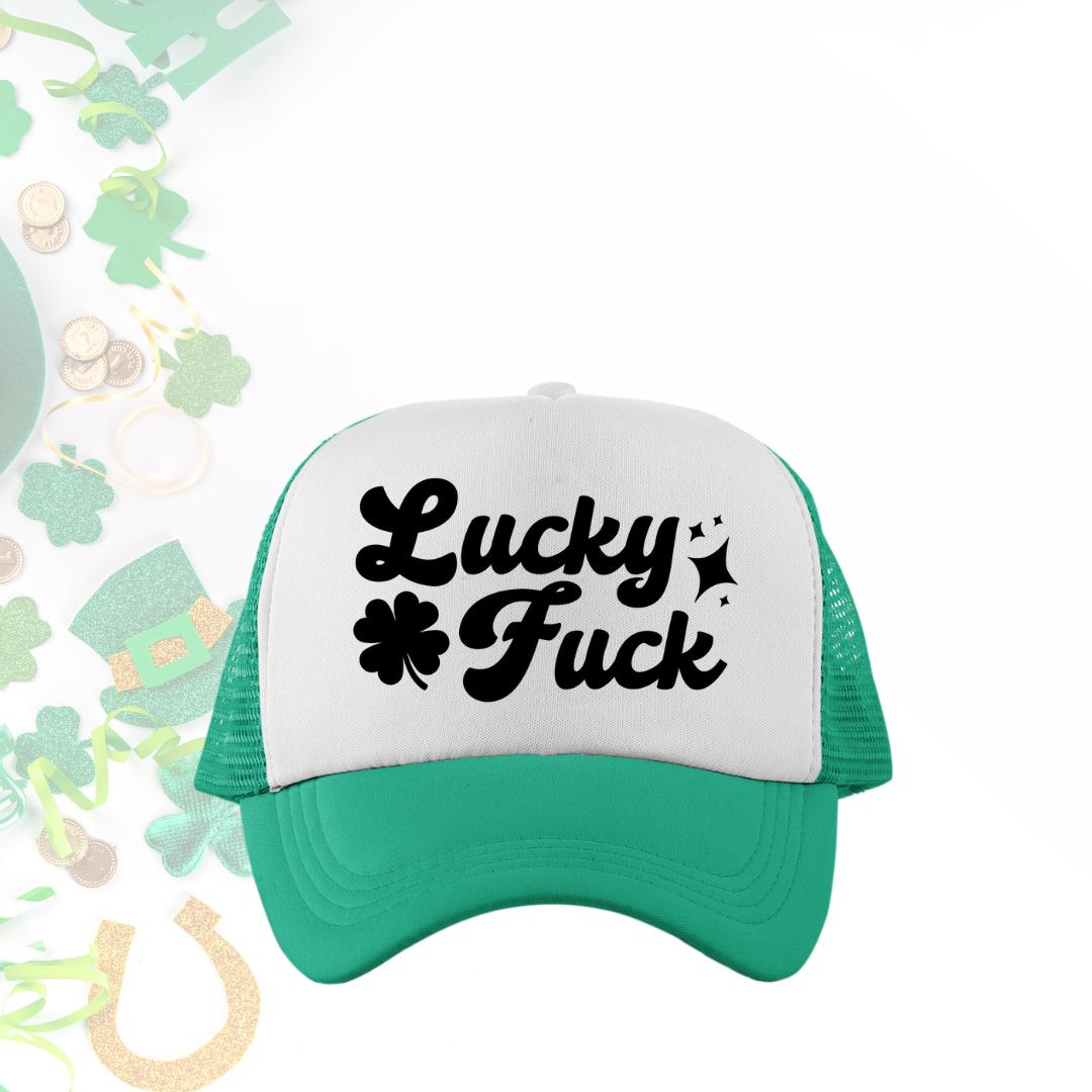 Lucky Fuck Custom Trucker Hat