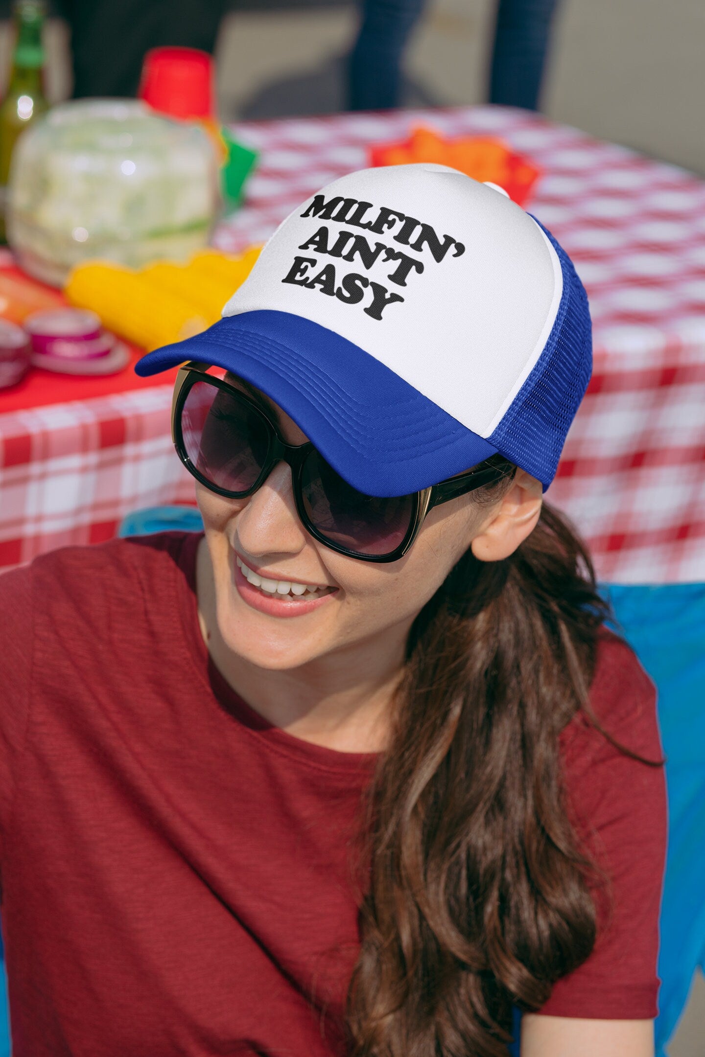 MILFin' Ain't Easy Custom Trucker Hat