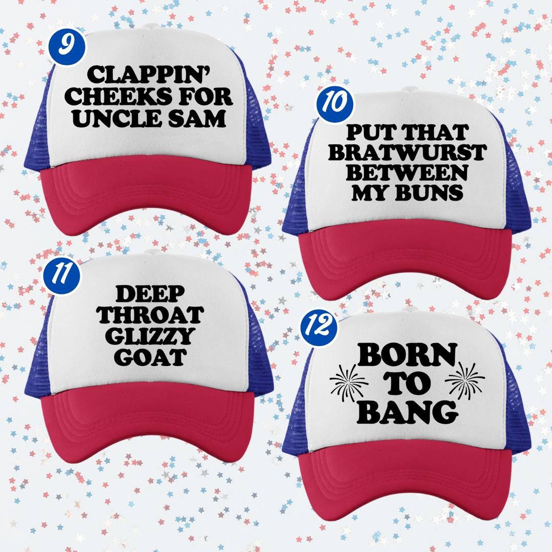 4th of July Trucker Hat Roulette Set