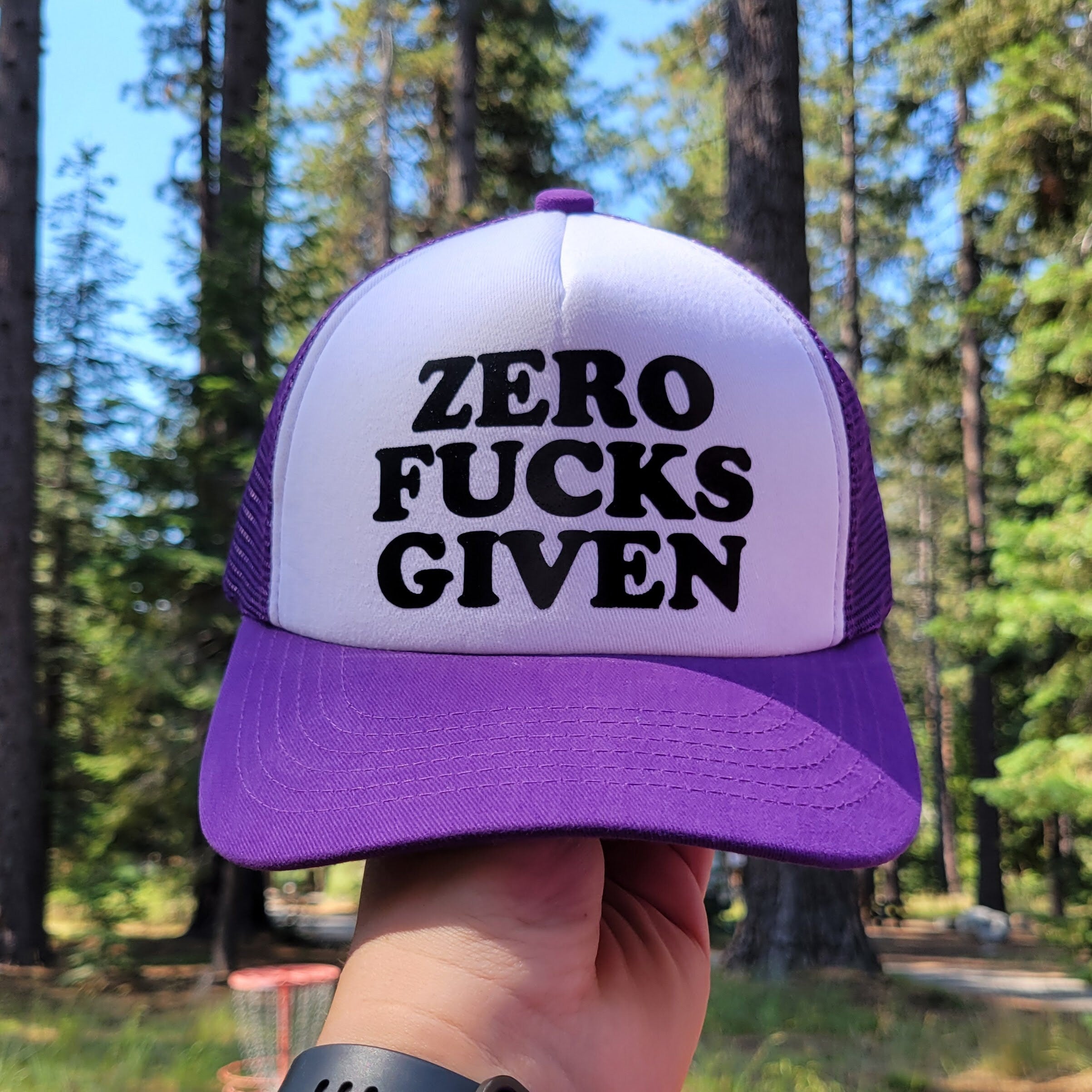 Zero Fucks Given Custom Trucker Hat