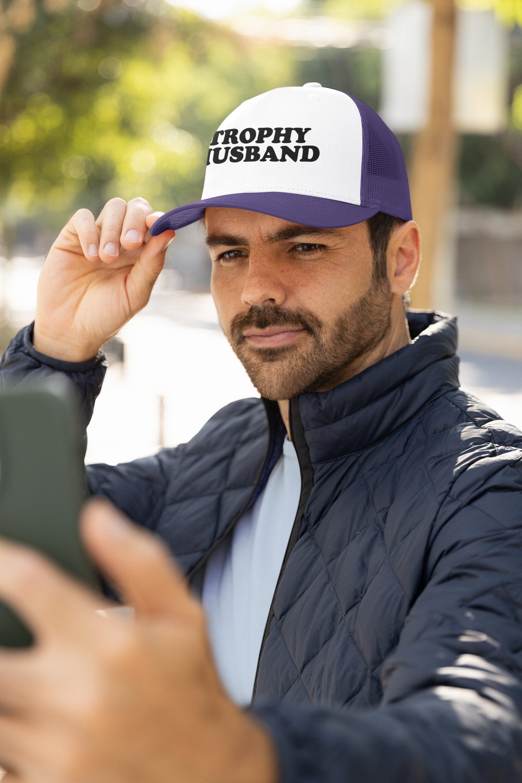Trophy Husband Custom Trucker Hat