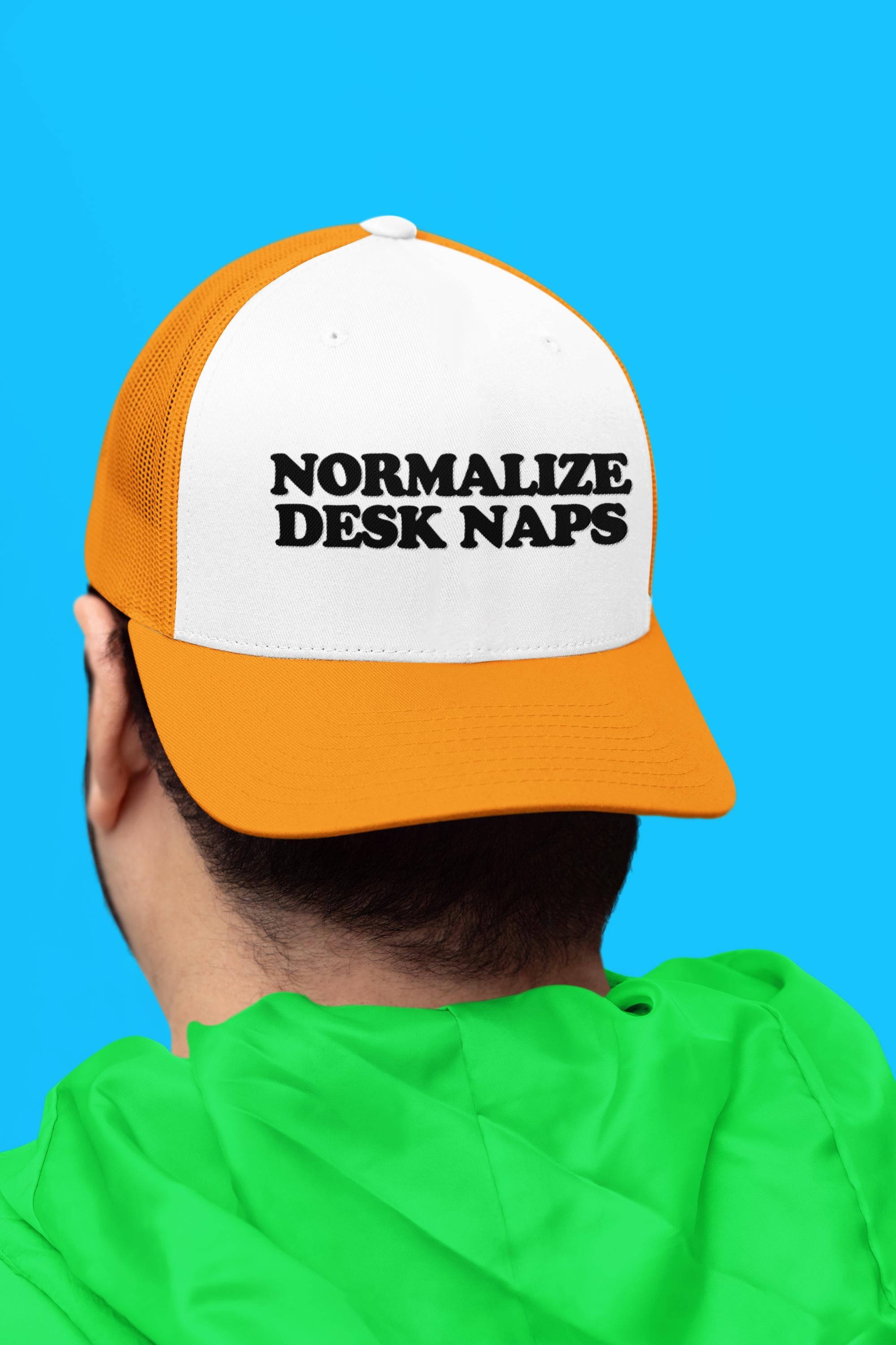 Normalize Desk Naps Custom Trucker Hat