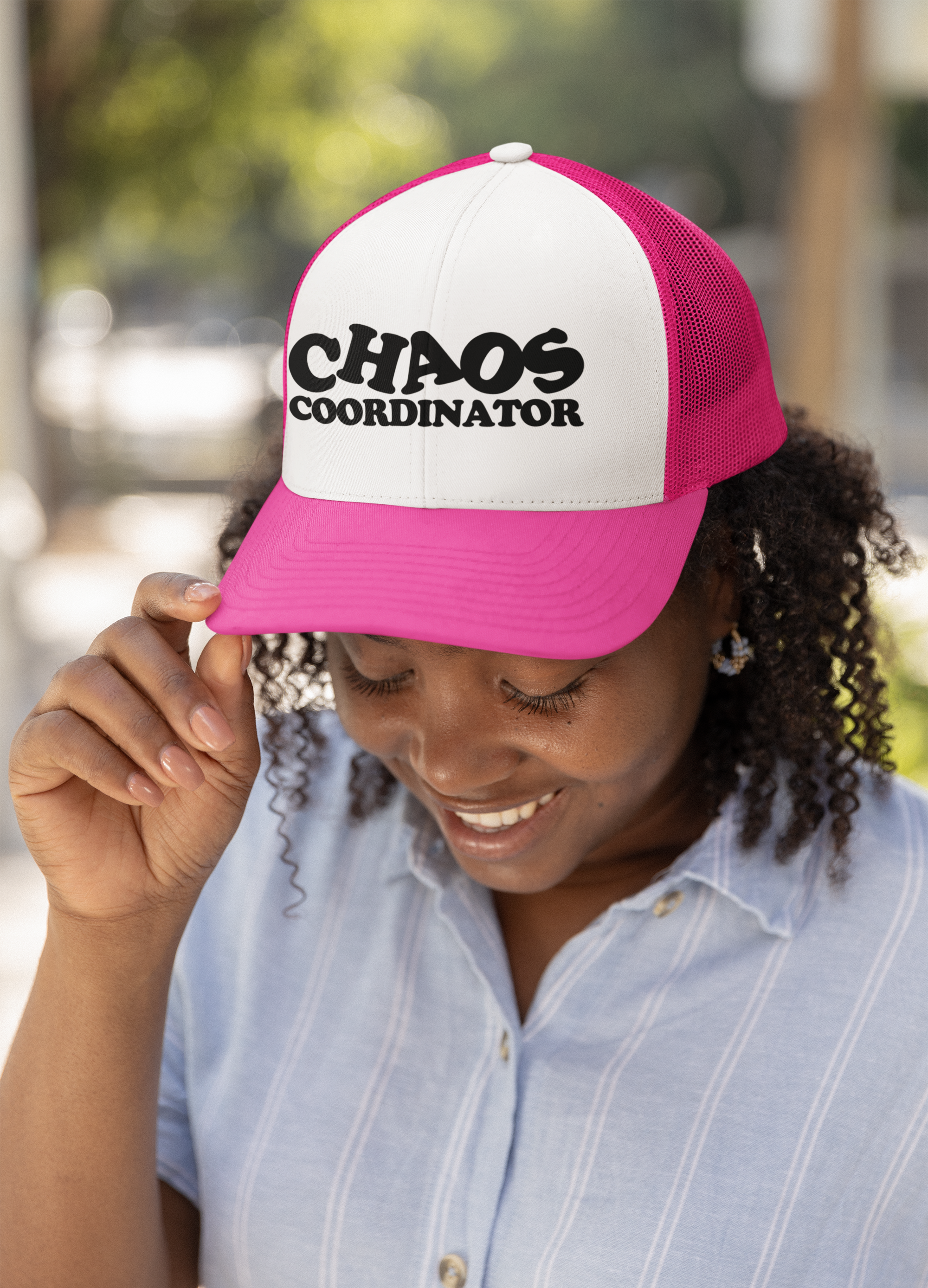 Chaos Coordinator Custom Trucker Hat