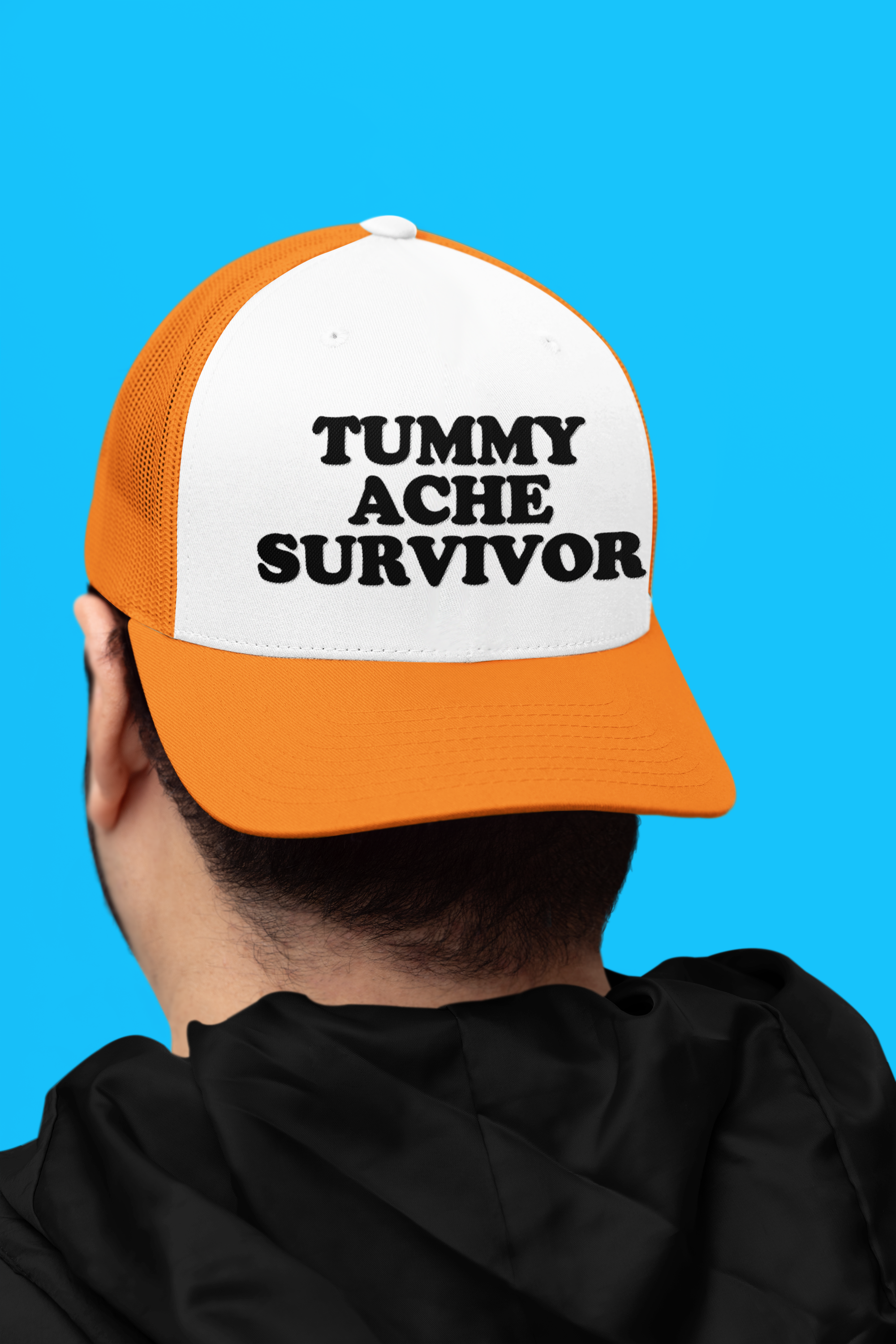Tummy Ache Survivor Custom Trucker Hat