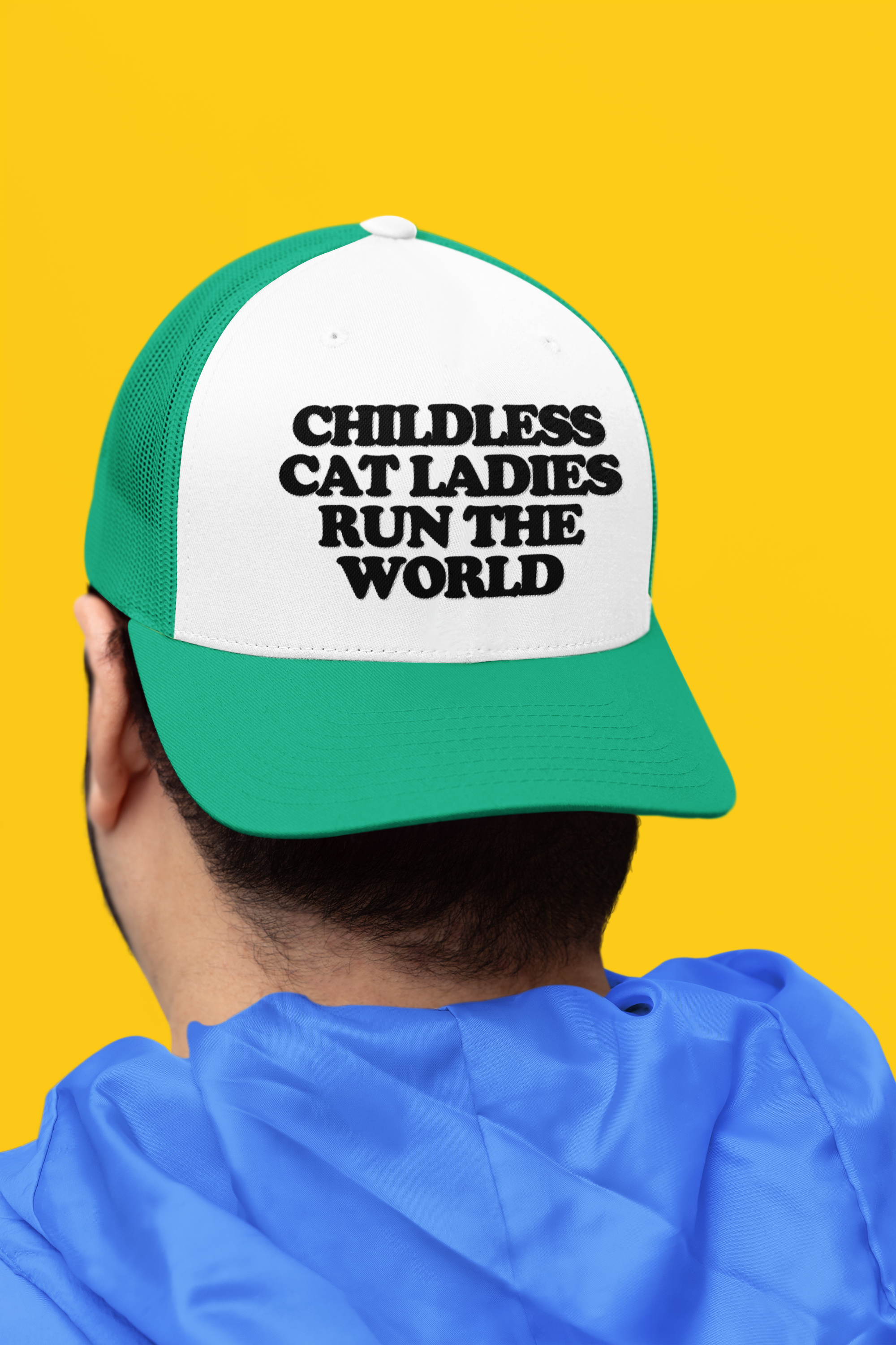 Proud Childless Cat Lady Custom Trucker Hat